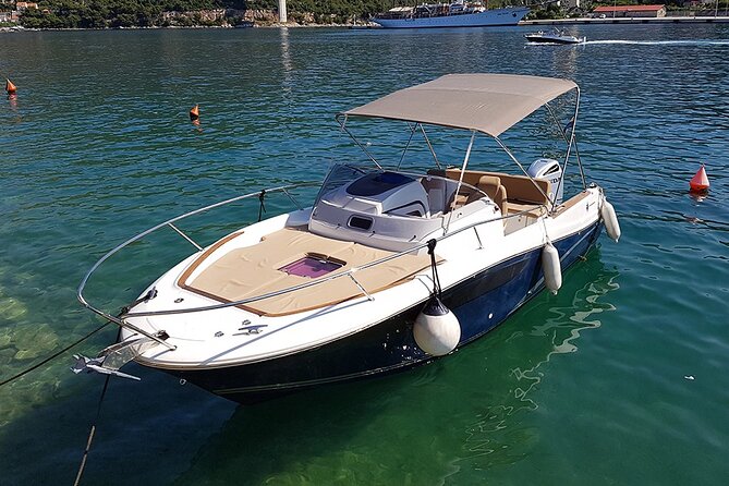 4h / 6h / 8h Elaphite Islands Tour with 7.5m/24FT SunDeck Boat - Kolocep Island stop: Blue Cave is for real water time (45 minutes)