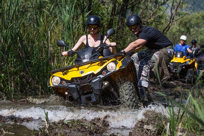 Atv-Quad Safari Kojan Koral with Transport from Dubrovnik - ATV training and safety gear before river Ljuta