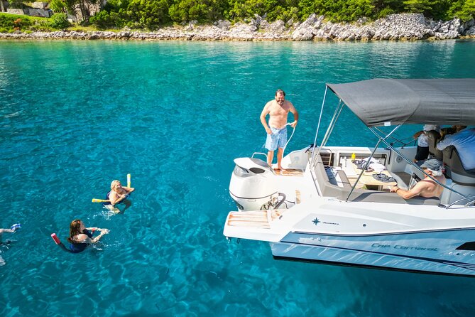 Blue Cave and Šunj Beach Speedboat Tour from Dubrovnik - What’s Included: Drinks, Snacks, Snorkeling Gear, and Diet Options