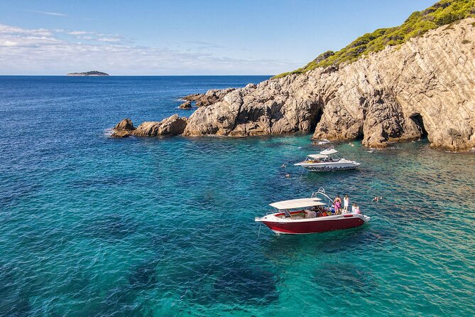 Blue Cave, Green Cave & Lopud Beach small group Speed boat Tour - First Views Off Dubrovnik: Legends From the Water