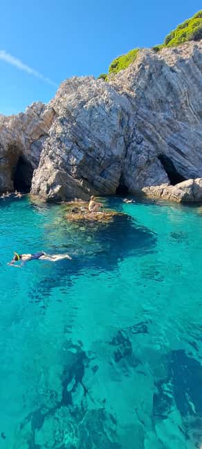 Blue Cave-Green caves-Lopud Sandy beach - tour with drink - Lopud Sandy Beach: The Biggest Shore Stop and the Shallow Dock Plan