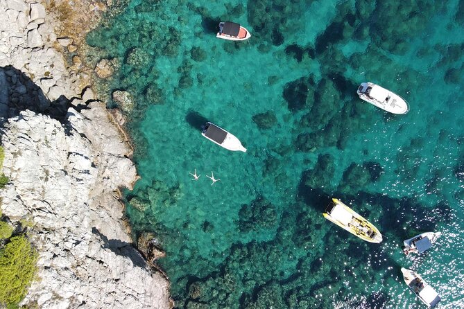 Blue & Green cave,Šunj beach - with drinks small group speedboat - Šunj Beach on Lopud: sandy time, lagoon swimming, and easy beach breaks