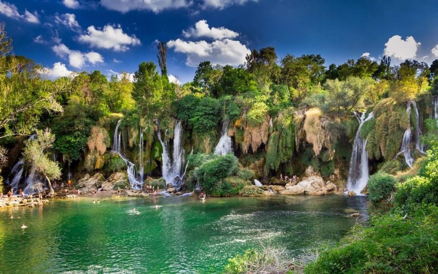 Day Trip From Dubrovnik: Mostar & Kravice Waterfalls - Kravice Waterfalls: stone oasis, loud cascades, and swim time