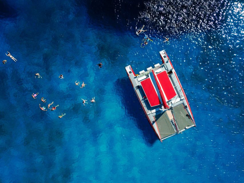 Dubrovnik: Best of the Elaphites by Catamaran - On-Board Comfort: Snacks, Fresh Fruit, Drinks, and Wi-Fi That Helps