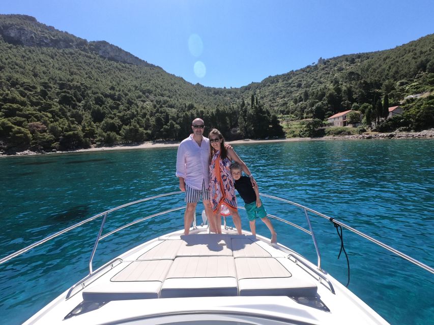 Dubrovnik: Elaphite Islands Private Speedboat Full-Day Tour - Sikirica Bay on the Koločep route, turquoise water and options