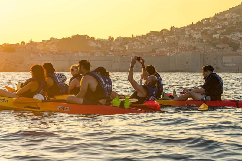 Dubrovnik: Guided Sunset Sea Kayaking with Snacks and Wine - Toilets, storage, and what to bring so you stay comfortable