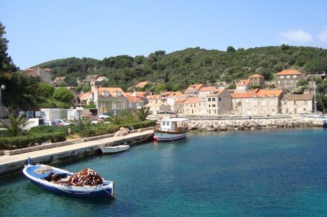 Dubrovnik Island-Hopping Cruise in the Elaphites with Lunch - Koločep Island in about an hour: gardens, cliffs, and a classic church stop
