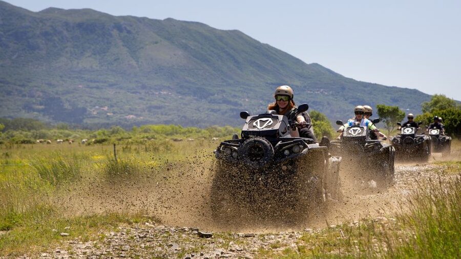 Dubrovnik: Kojan Koral ATV Quad Safari with transport - Čilipi break: a village pause with options
