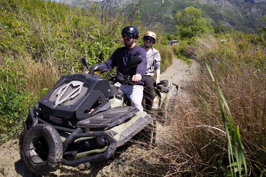 Dubrovnik: Kojan Koral ATV Quad Safari with transport - Wine and fruit finish: a sensible end to the mess