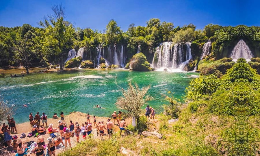 Dubrovnik: Mostar & Kravica Waterfalls Day Trip - Mostar with a local guide: Old Bridge, Old Town lanes, and war stories in context