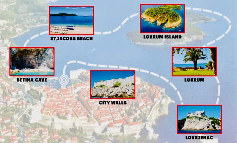 Dubrovnik or Cavtat: Lokrum Island and Betina Cave Boat Tour - Dubrovnik or Cavtat: Meeting Points and Boat Style