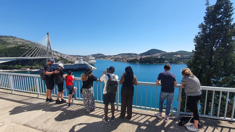 Dubrovnik: Panoramic Ride and Old Town Guided Walking Tour - Franjo Tuđman Bridge photo stop, plus a quick look at the harbor side of Dubrovnik