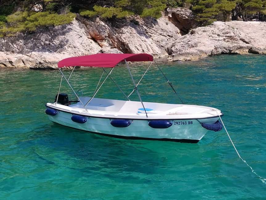 Dubrovnik: Rent a fun and easy to use boat without license - A No-License Boat Day Near Dubrovnik Islands