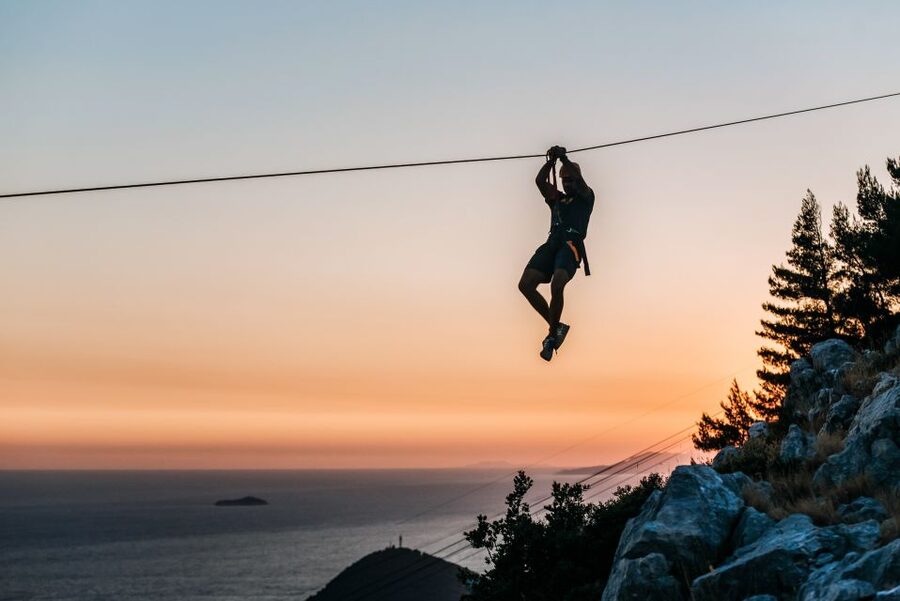 Dubrovnik: Sunset Zip Line Experience Followed by Wine - The Srđ Hill sunset stop and the wine part people actually remember