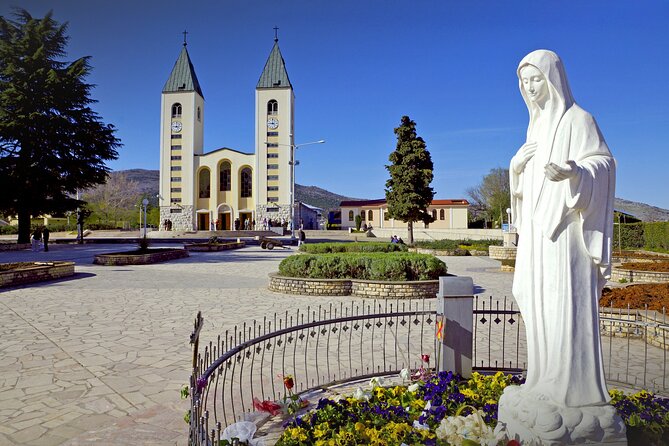 Dubrovnik to Medjugorje & Kravice - Day Trip with Luxury Vehicle - Stop 1: Church of Saint James the Greater, mass time, and respectful quiet