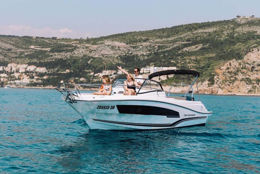 Elaphite Islands: Private boat tour (Cap Camarat 7.5wa) - Koločep caves: Green Cave, Blue Cave, and Three Caves