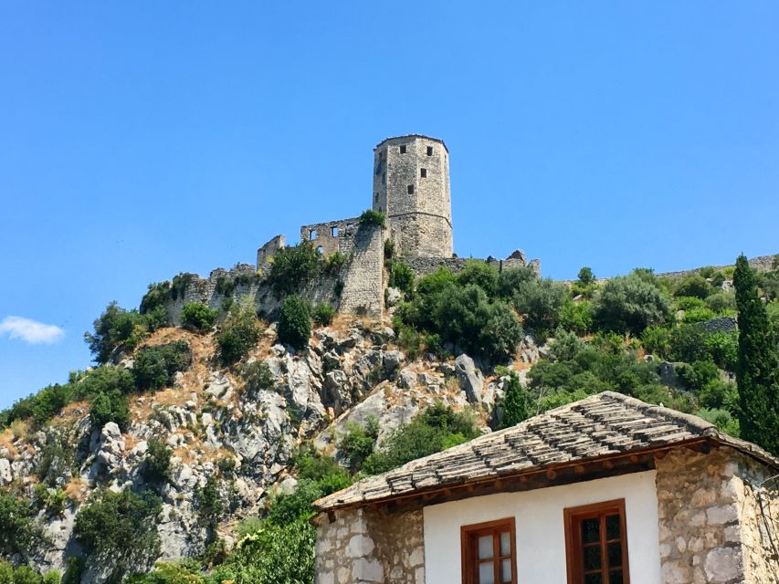 From Dubrovnik: 1-Way Tour to Sarajevo via Mostar and Konjic - Počitelj fortifications: walking up for Neretva Valley panoramas