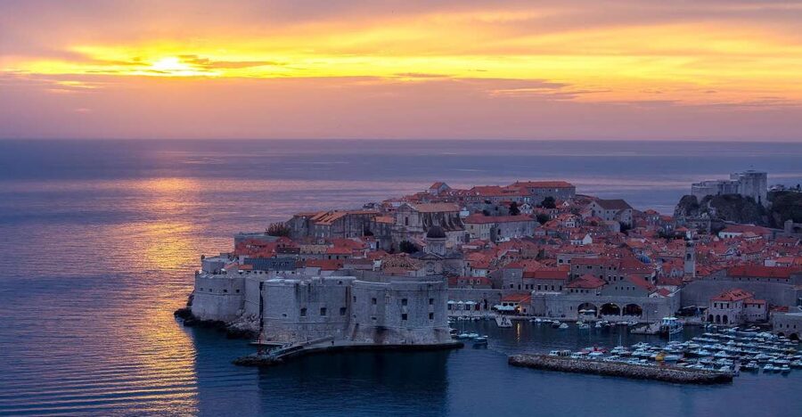 From Dubrovnik: Golden Hour Sunset Cruise with Free Drinks - The Route From the Water: Old Town Walls and the Lokrum Angle