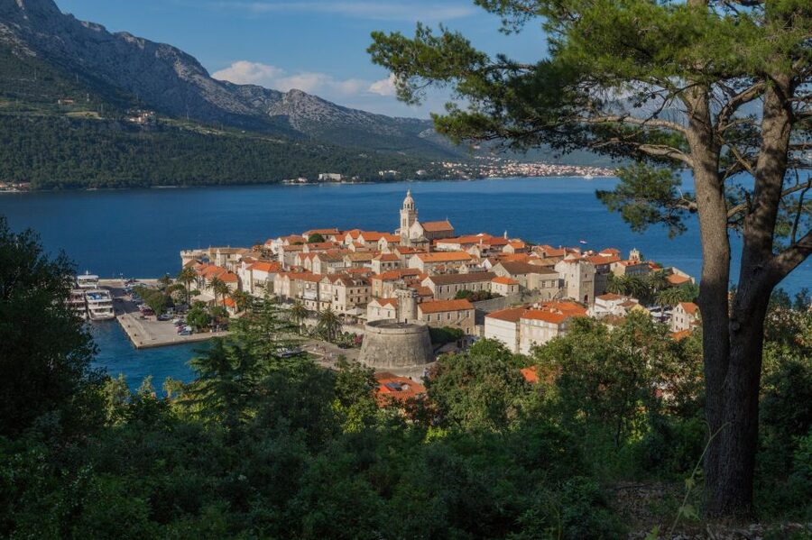 From Dubrovnik: Guided Tour of Pelješac & Korčula - Orebić to Korčula by Boat: Pine Forest Views and a Real Change of Pace