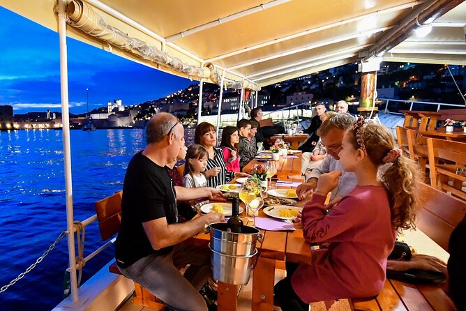 Gastro Cruise | Dinner and Boat ride around Dubrovnik Old Town - Dubrovnik City Walls after dark: the snack-to-dinner flow you’ll actually notice