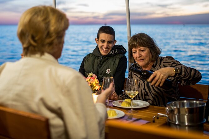 Gastro Cruise | Dinner and Boat ride around Dubrovnik Old Town - Lokrum Island sunset views across Dubrovnik’s harbor skyline