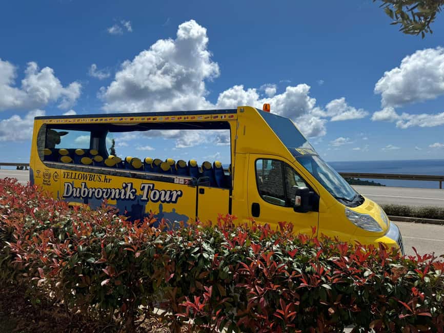 Hop-On Hop-Off Yellow Cabrio Tour: See Dubrovnik in 90mins - Comfort, timing, and group size: private but not complicated