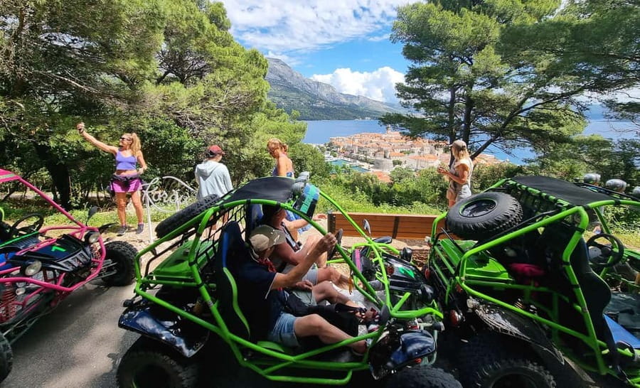 Korcula: Buggy Safari with Local Food and Wine Tasting - Wine and Liqueur Tasting at Their Place