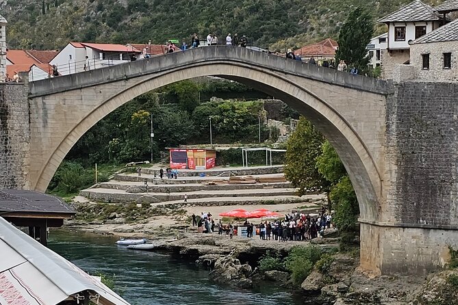 Luxury Day tour to Mostar and Kravice waterfalls - Mostar old town and the Old Bridge UNESCO area, where your time needs focus