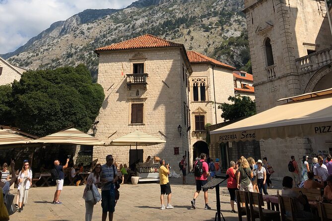 Montenegro private daytrip from Dubrovnik, Perast, Bay of Kotor - Kotor Old Town: walls, Clock Tower (1602), and church-and-museum micro-stops