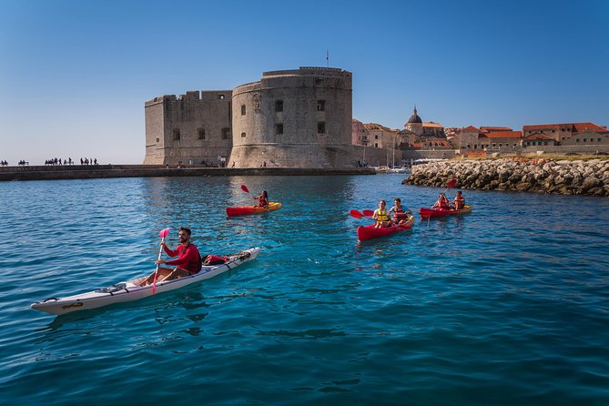 Morning and Day Tours - Sea Kayaking & Snorkelling Dubrovnik - Paddling past Lovrjenac Fort and the city walls