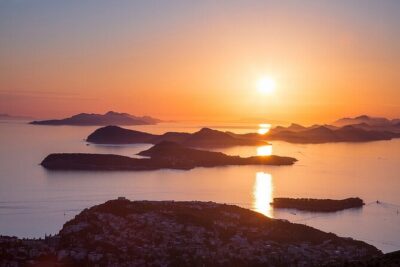 Panorama of the old town ( sunset, game of thrones locations)
