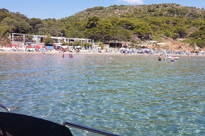 Private Speedboat Guided Tour: Explore the best of Dubrovnik Islands - Sunj Beach on Lopud: shallow water, warm swims, and beach-bar breaks