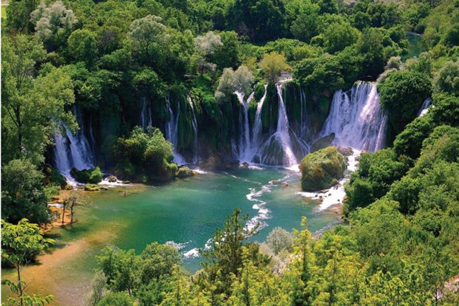 PRIVATE TOUR to Kravice Waterfalls, Mostar and Počitelj old town - The Pelješac Bridge Photo Stop, Plus a Real Sense of Scale